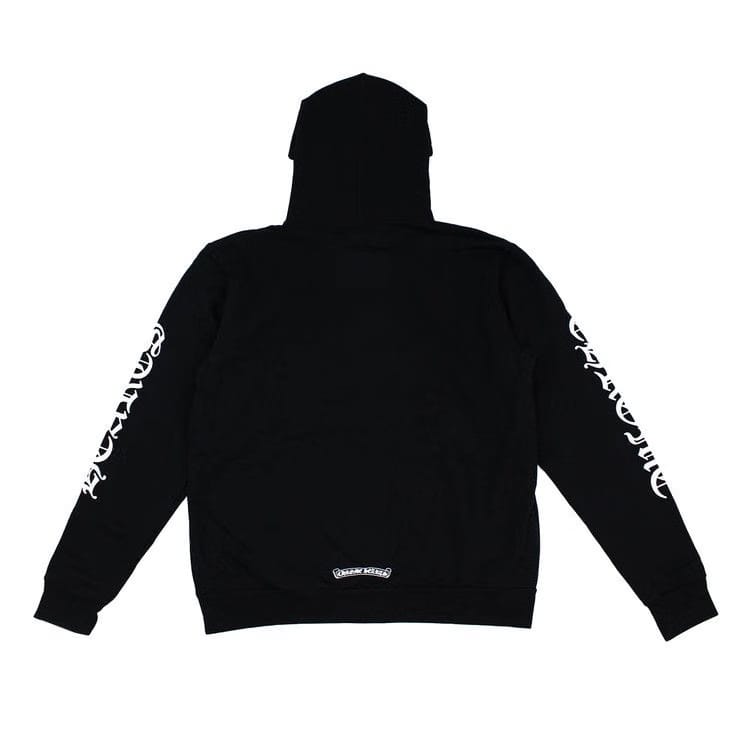 Chrome Hearts Letters Sleeve Pullover Hoodie Black/White