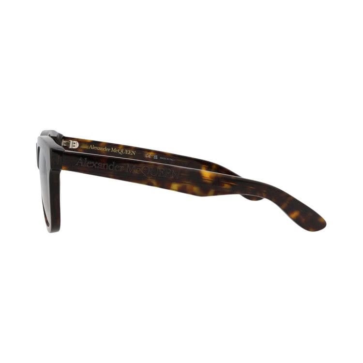 Alexander McQueen Square-Frame Recycled Acetate Sunglasses Havana Green