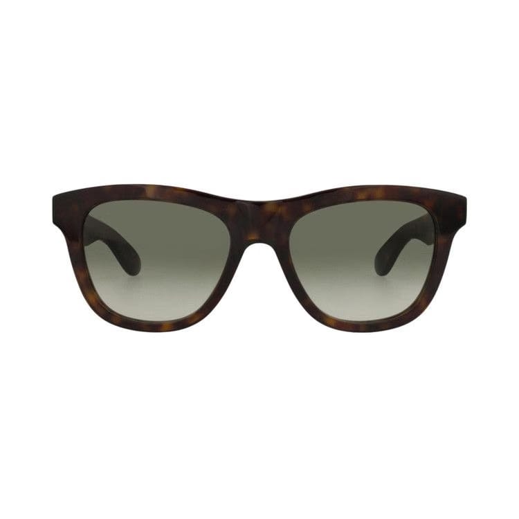Alexander McQueen Square-Frame Recycled Acetate Sunglasses Havana Green