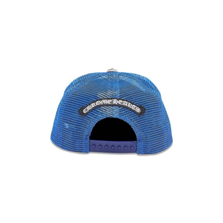 Chrome Hearts Triple Cross Trucker Hat Blue/White