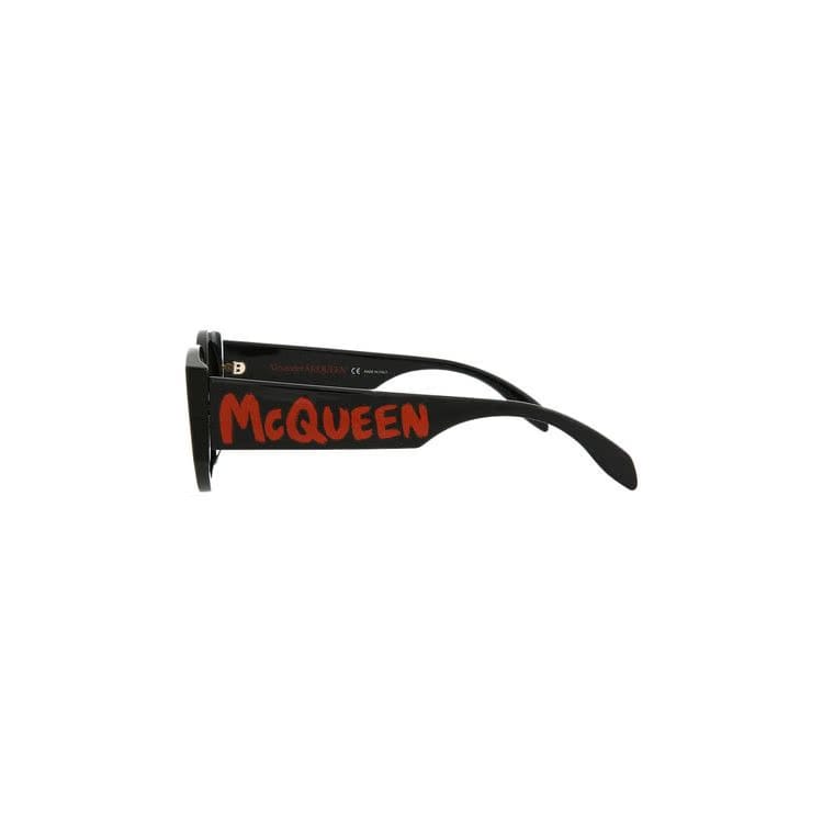 Alexander McQueen Oval Sunglasses Black/Grey