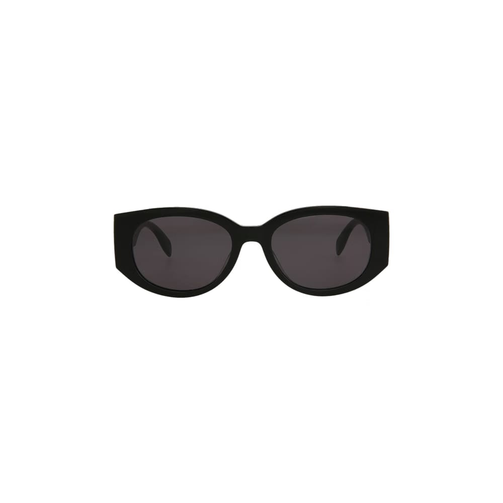 Alexander McQueen Oval Sunglasses Black/Grey