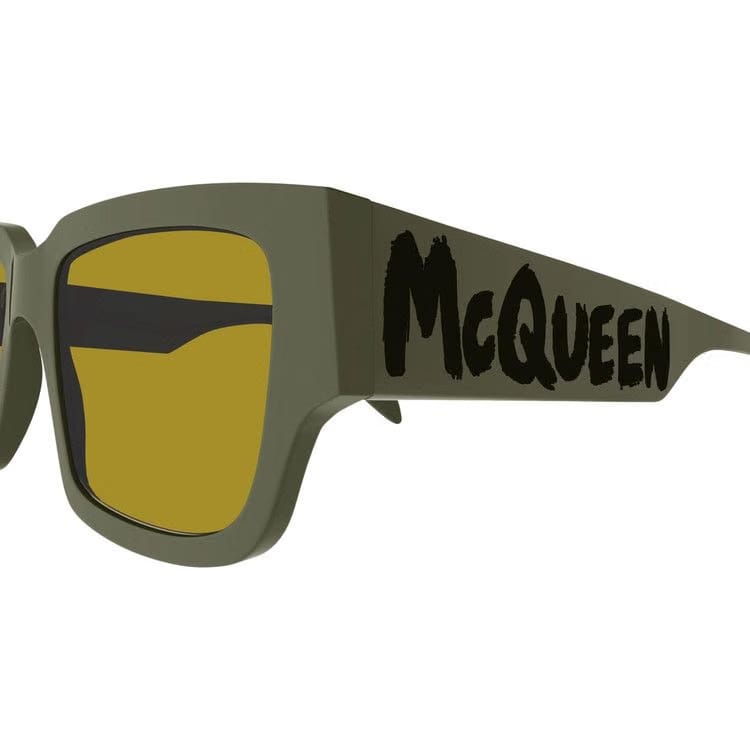 Alexander McQueen Square Sunglasses Green/Yellow