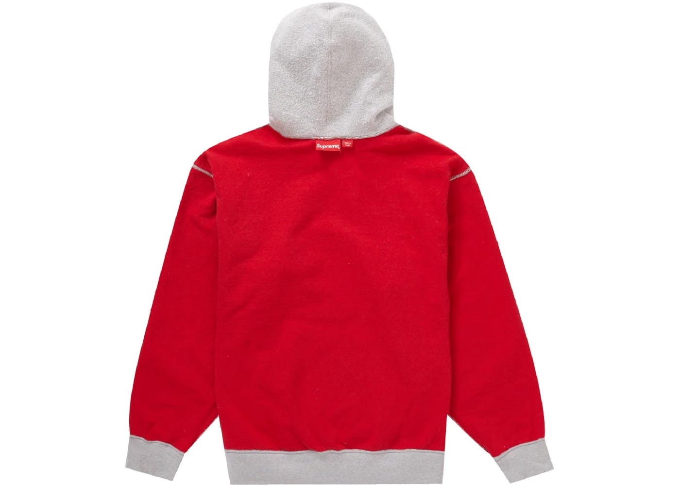 Supreme Inside Out Box Logo Hoodie Heather Grey