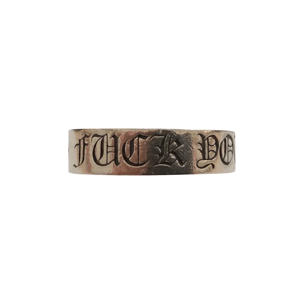 Chrome Hearts Fuck You Ring Silver