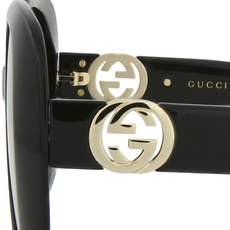 Gucci Square Frame Injection Sunglasses Black/Grey