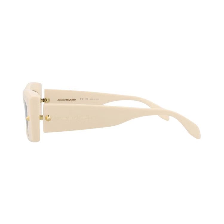 Alexander McQueen Square Sunglasses Ivory/Grey