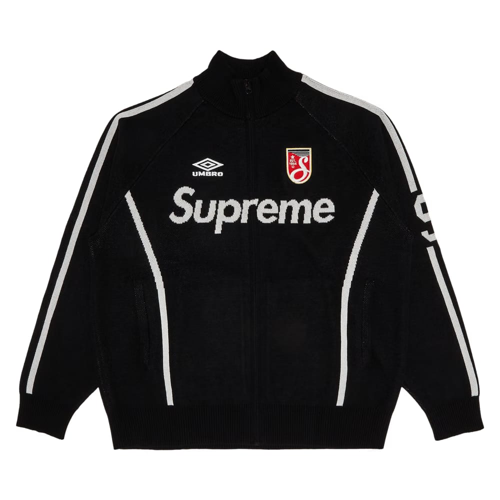 Supreme x Umbro Zip Up Sweater Black