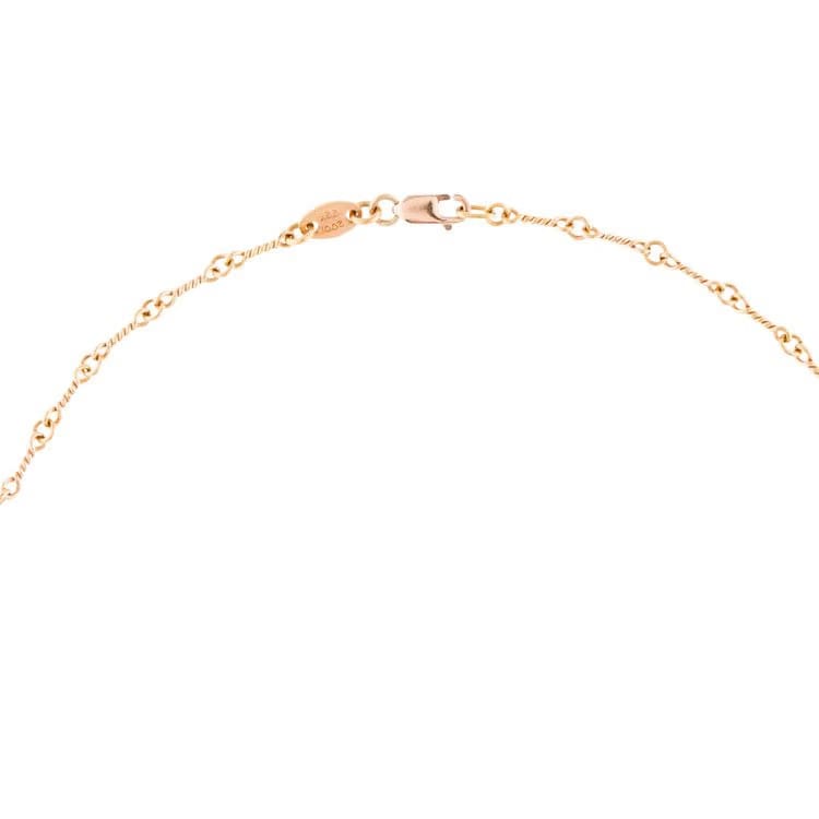 Chrome Hearts 22k Twist Chain Necklace Gold