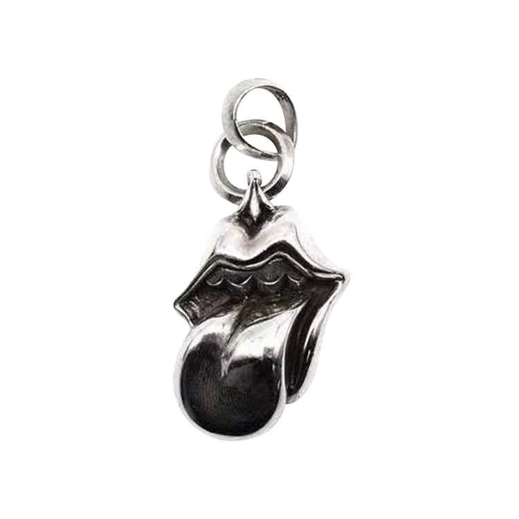 Chrome Hearts Rolling Stones Necklace Silver