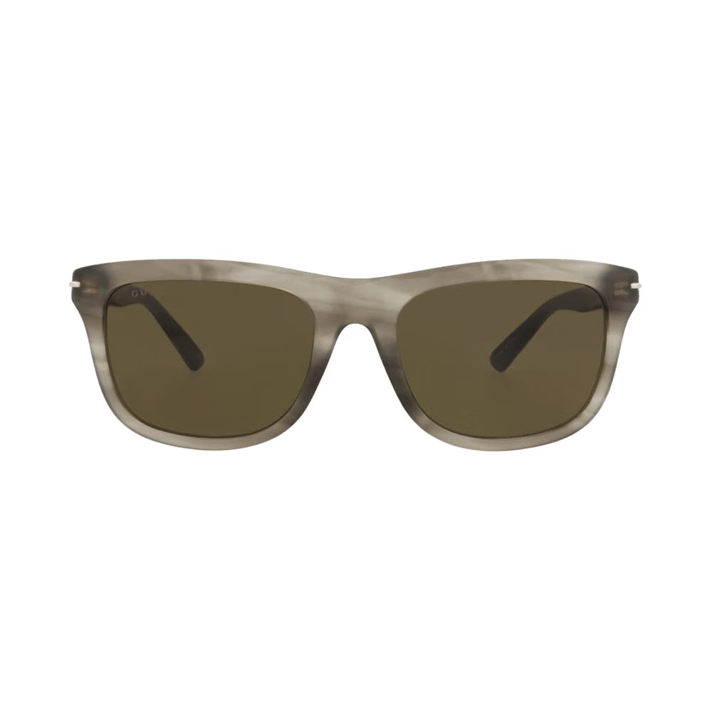 Gucci Square-Frame Recycled Acetate Sunglasses Havana Brown
