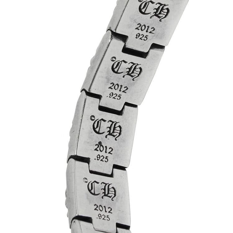 Chrome Hearts Cross Link Bracelet Silver