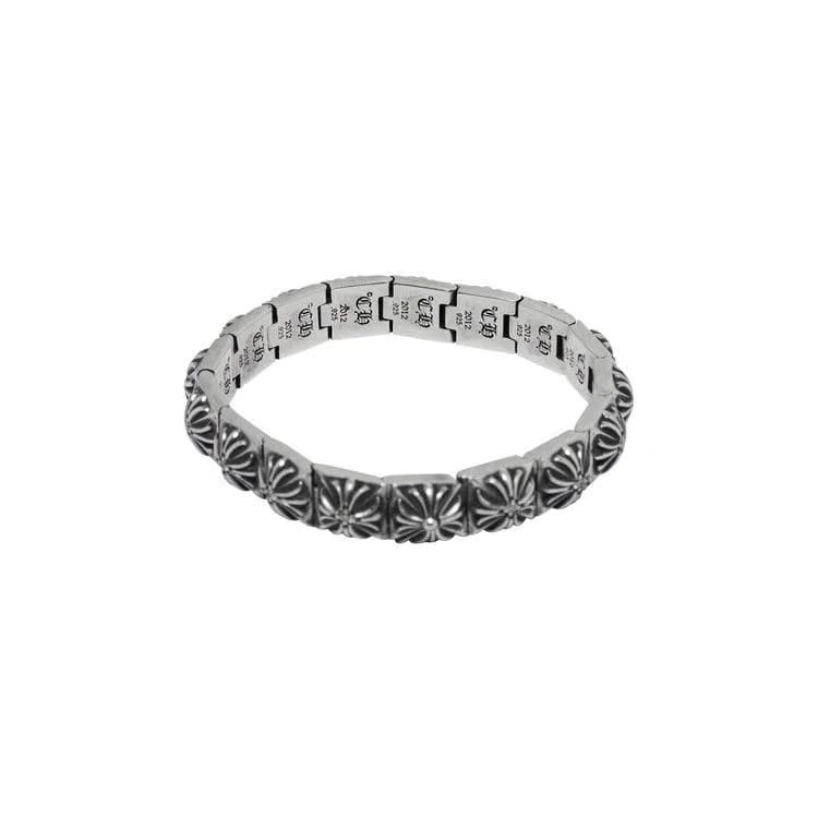 Chrome Hearts Cross Link Bracelet Silver