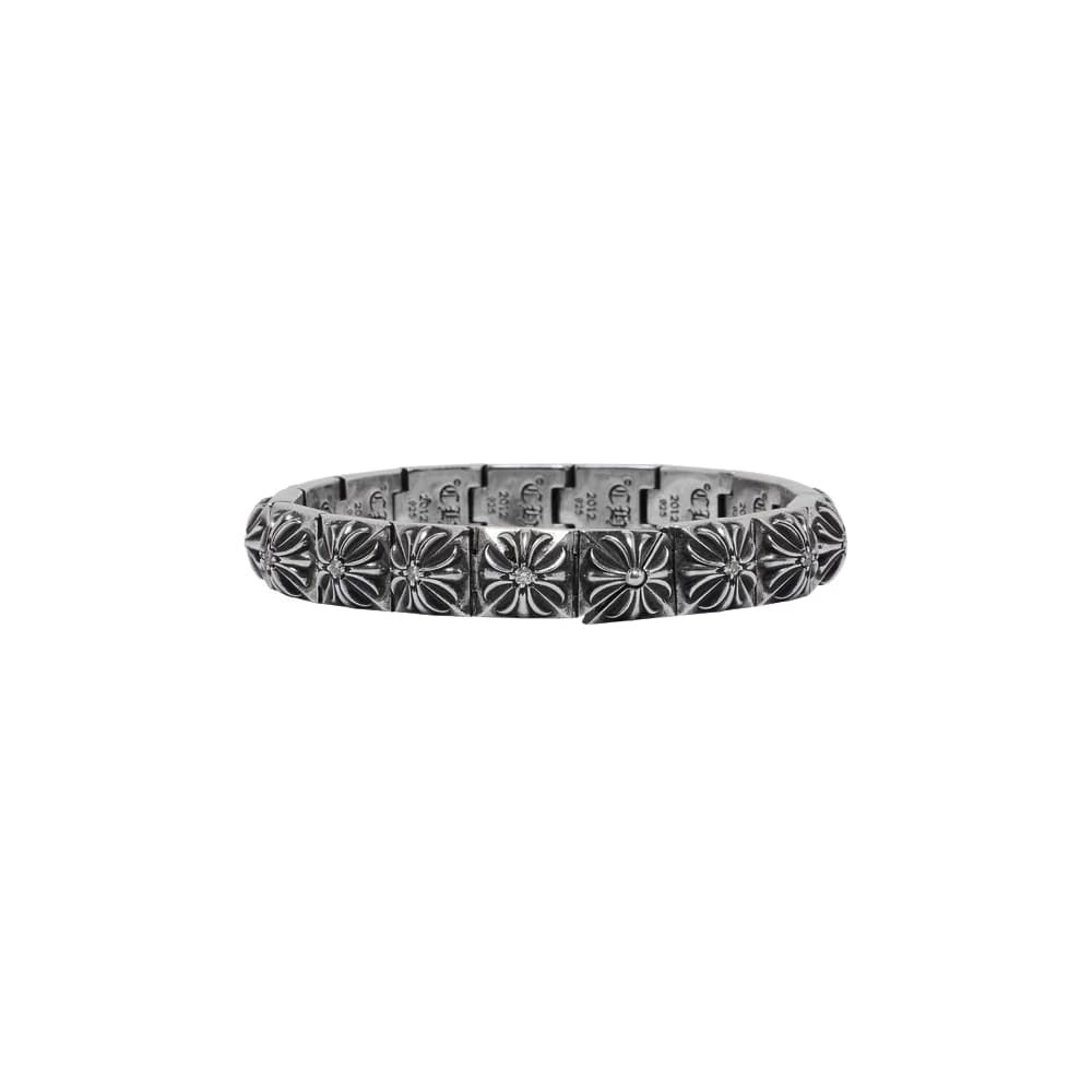 Chrome Hearts Cross Link Bracelet Silver