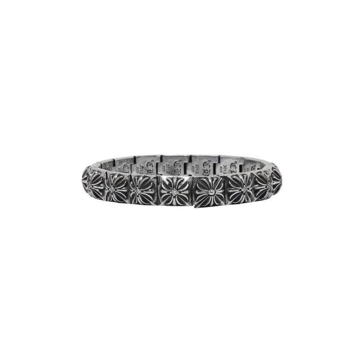 Chrome Hearts Cross Link Bracelet Silver