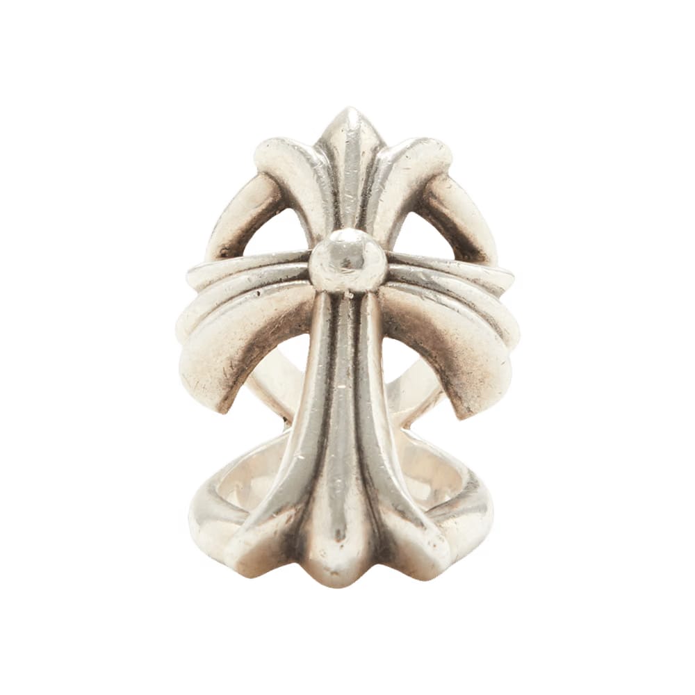 Vintage Chrome Hearts Cross Infinity Ring Silver