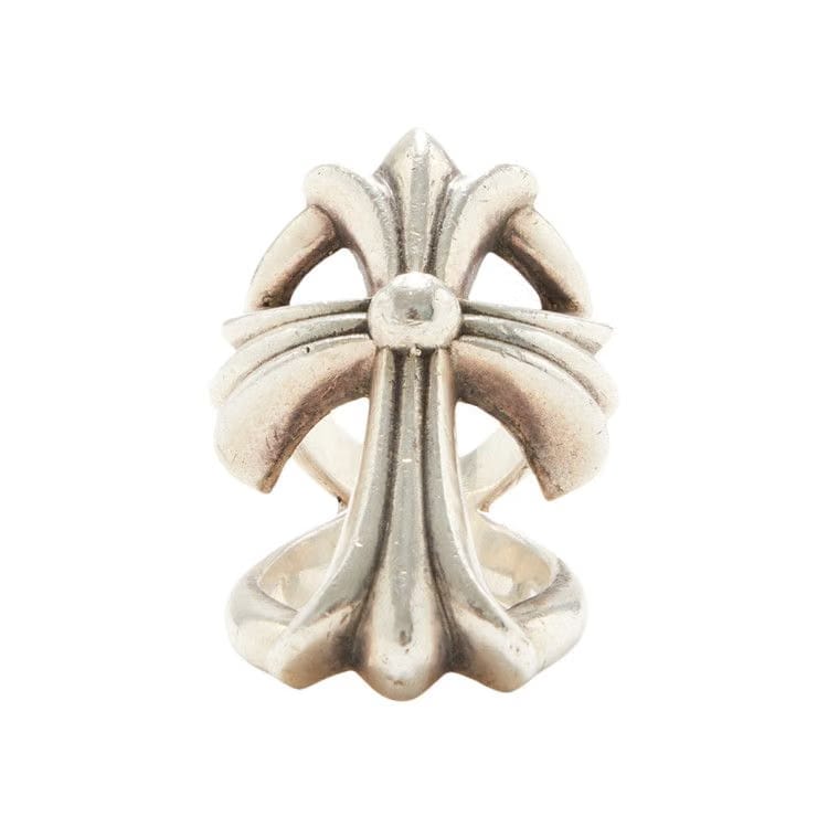 Vintage Chrome Hearts Cross Infinity Ring Silver