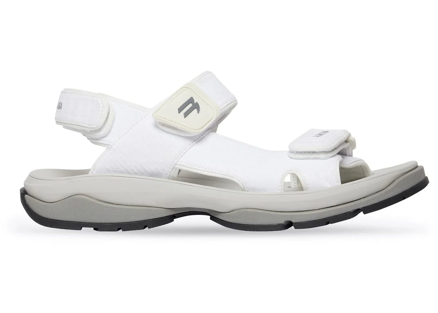 Balenciaga Tourist Sandal White Grey