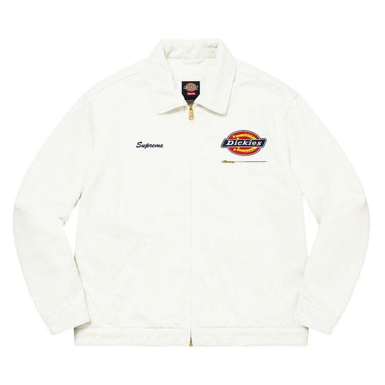 Supreme x Dickies Corduroy Work Jacket White