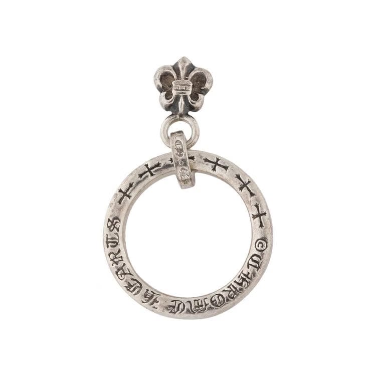 Chrome Hearts Fleur De Lis Charm Ring Silver