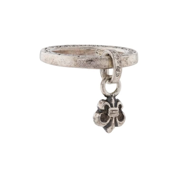 Chrome Hearts Fleur De Lis Charm Ring Silver