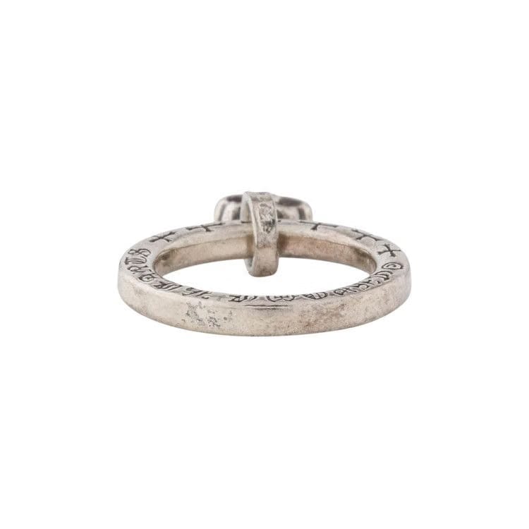 Chrome Hearts Fleur De Lis Charm Ring Silver