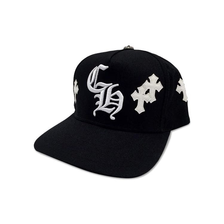 Chrome Hearts Cross Patch Baseball Hat Black