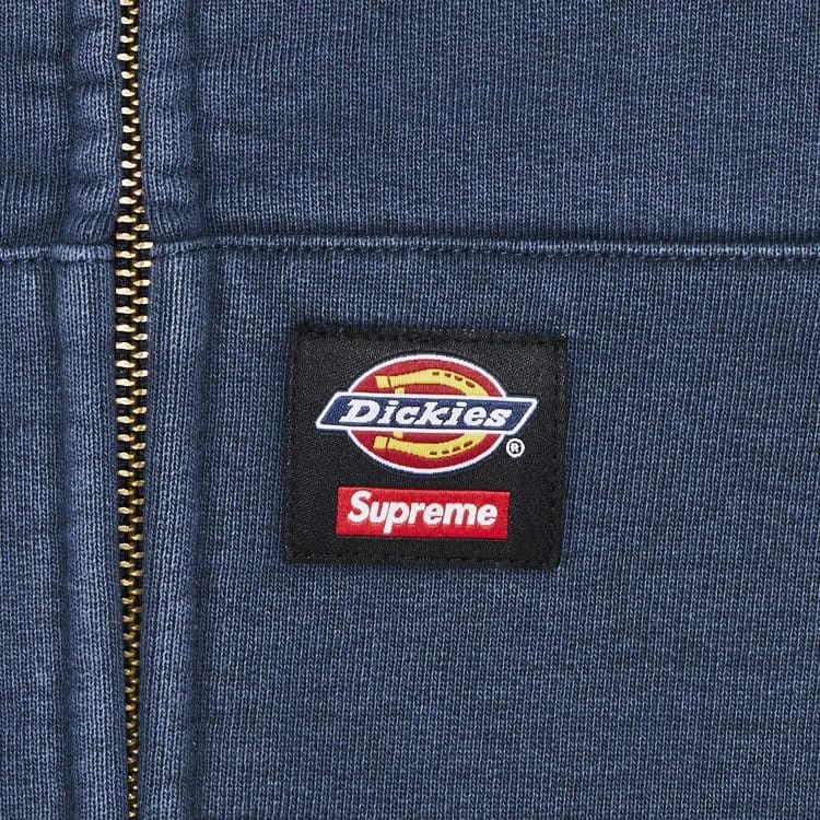 Supreme x Dickies Quilted Lined Zip Up Hoodie Navy
