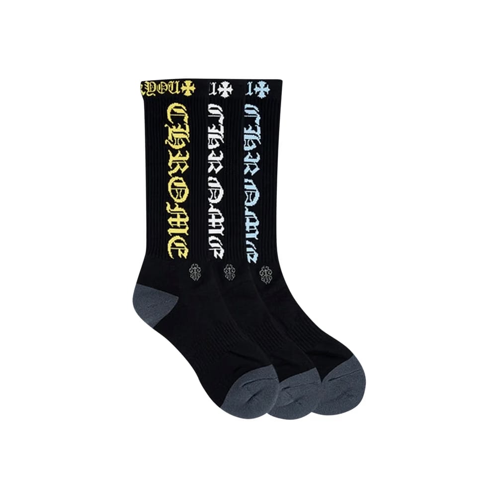 Chrome Hearts 3-Pack Socks Black