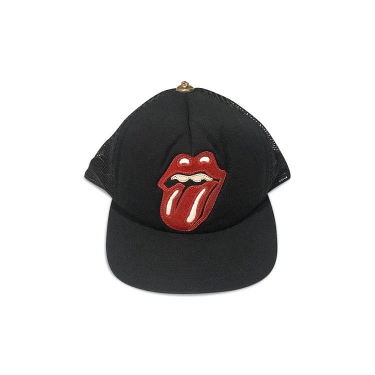 Chrome Hearts Rolling Stones Trucker Hat Black