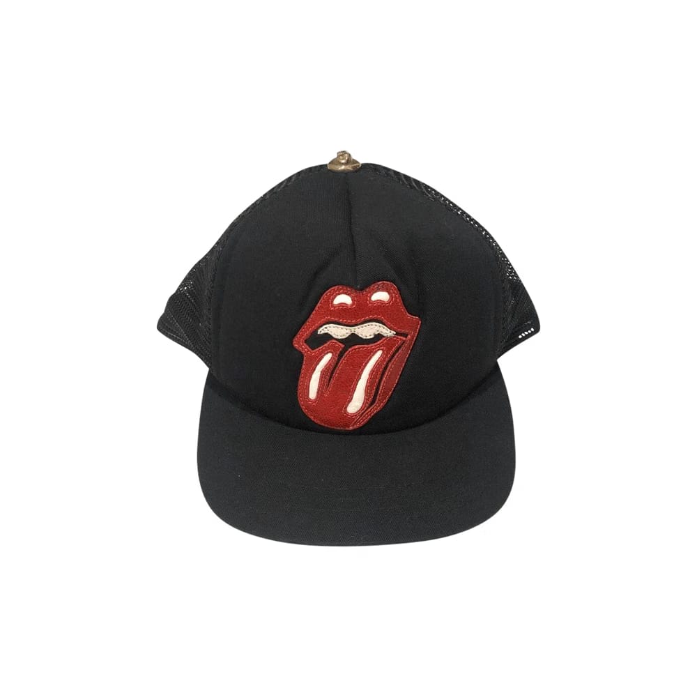 Chrome Hearts Rolling Stones Trucker Hat Black