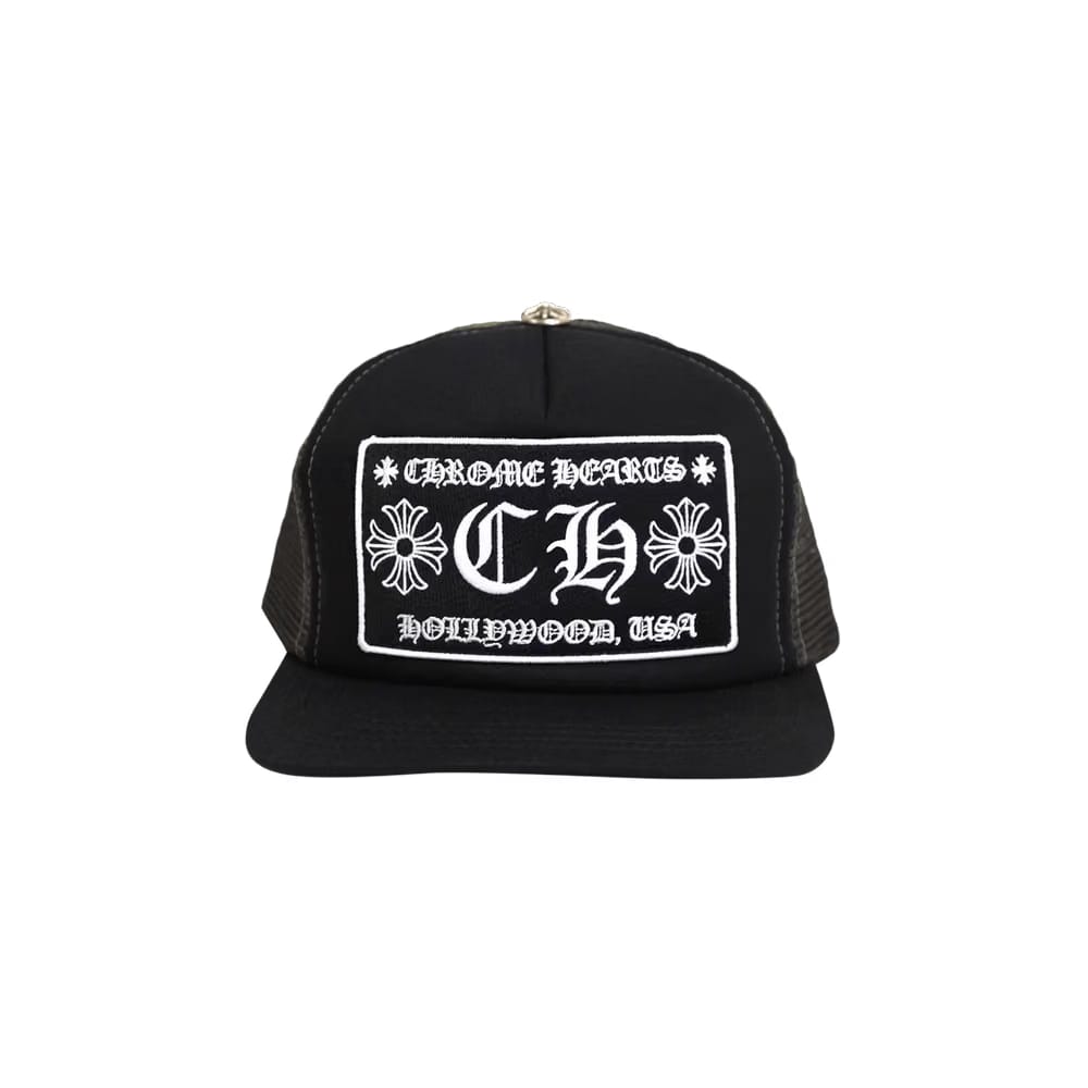 Chrome Hearts CH Hollywood Trucker Hat Black/Camo