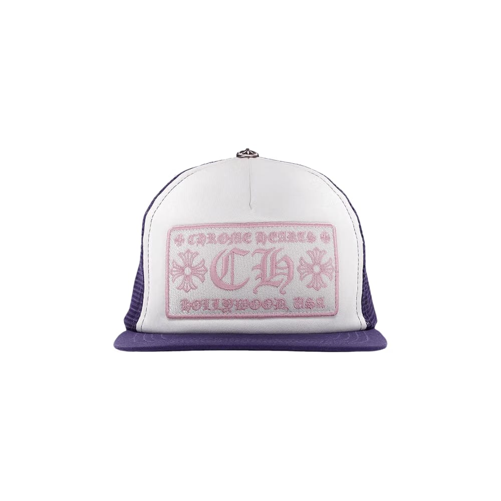 Chrome Hearts CH Hollywood Trucker Hat Purple