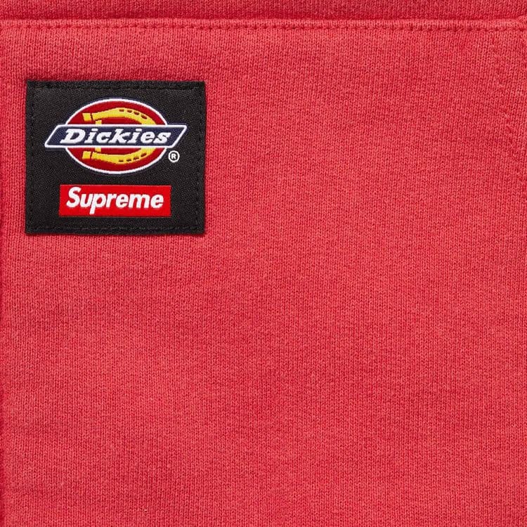 Supreme x Dickies Quilted Lined Zip Up Hoodie Burnt Red