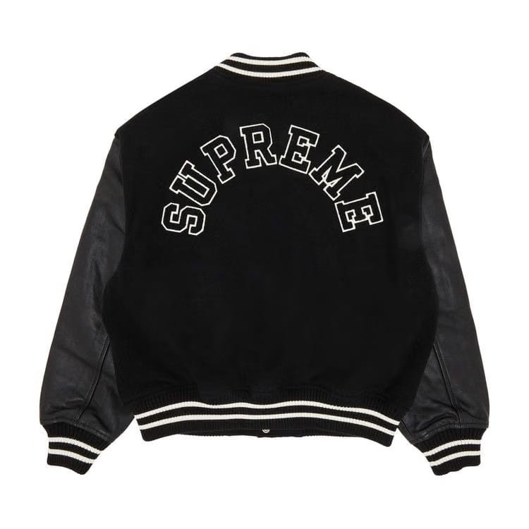 Supreme Tiger Varsity Jacket Black