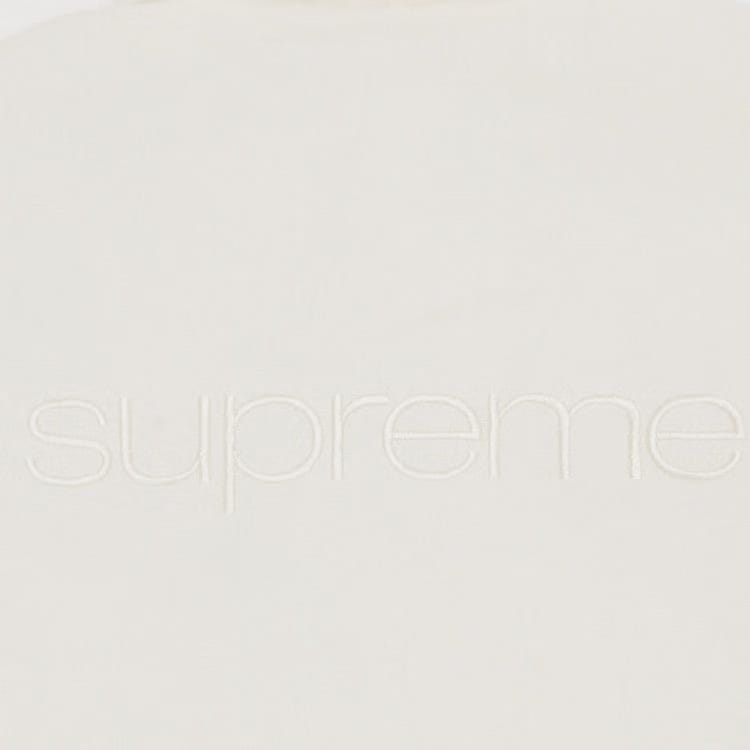 Supreme Faux Shearling Lined Bomber Jacket White