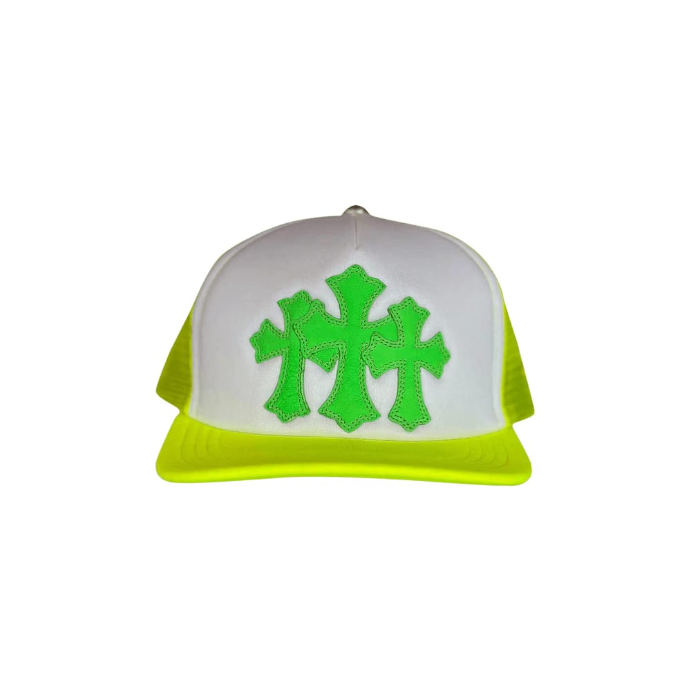 Chrome Hearts Cemetery Trucker Hat Neon Yellow