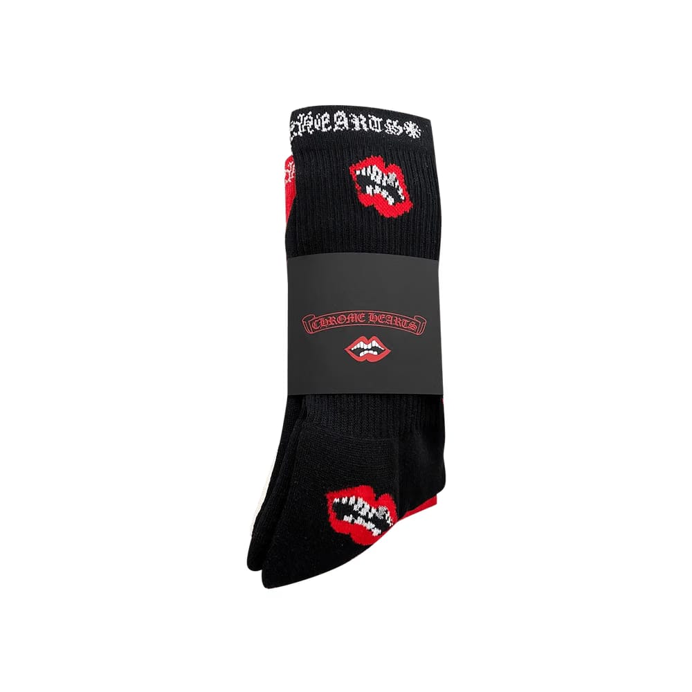 Chrome Hearts 3-Pack Chomper Socks Multicolor