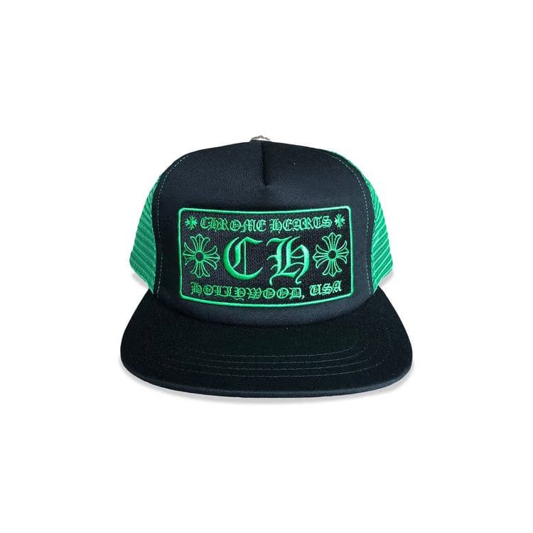 Chrome Hearts Hollywood Trucker Hat Black/Green