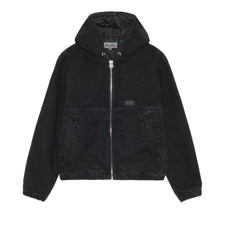 Stussy Canvas Needle Punch Work Jacket Black