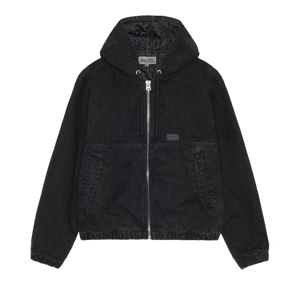 Stussy Canvas Needle Punch Work Jacket Black