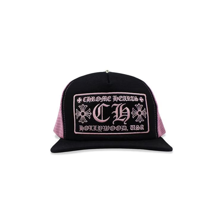 Chrome Hearts Hollywood Trucker Hat Black/Pink