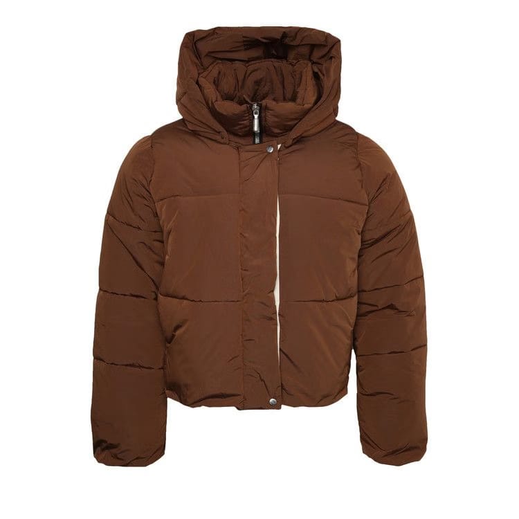 Rhude Logo Puffer Jacket Brown