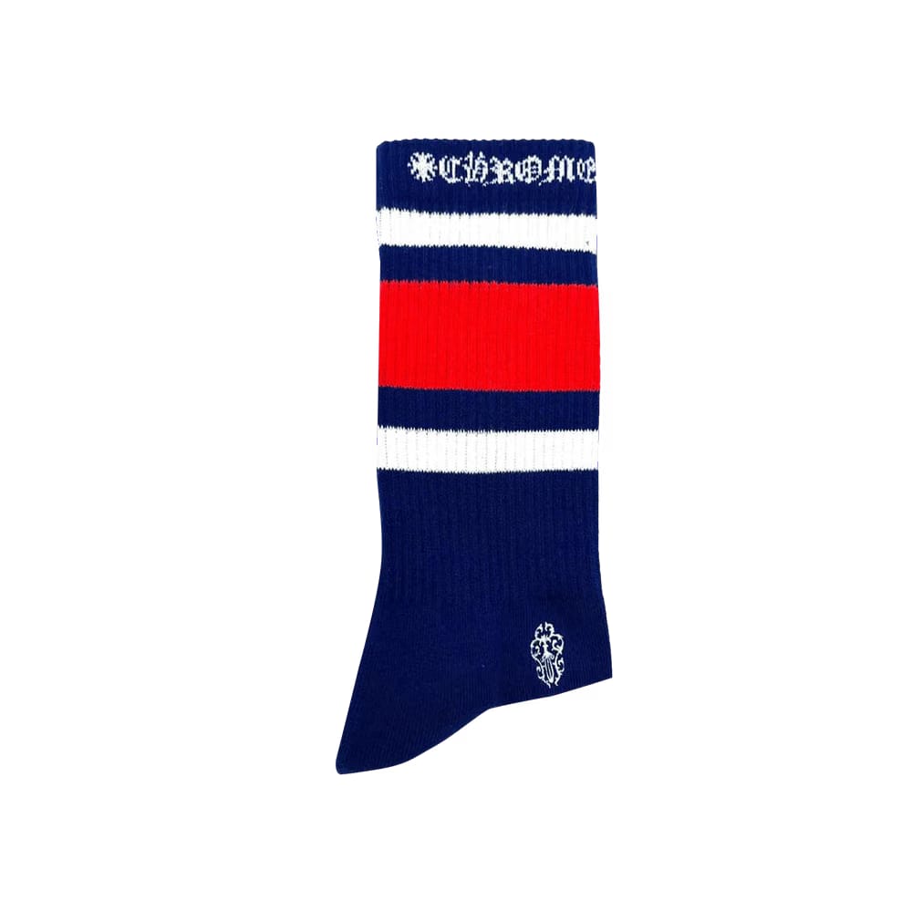 Chrome Hearts Striped Sock Red/Blue