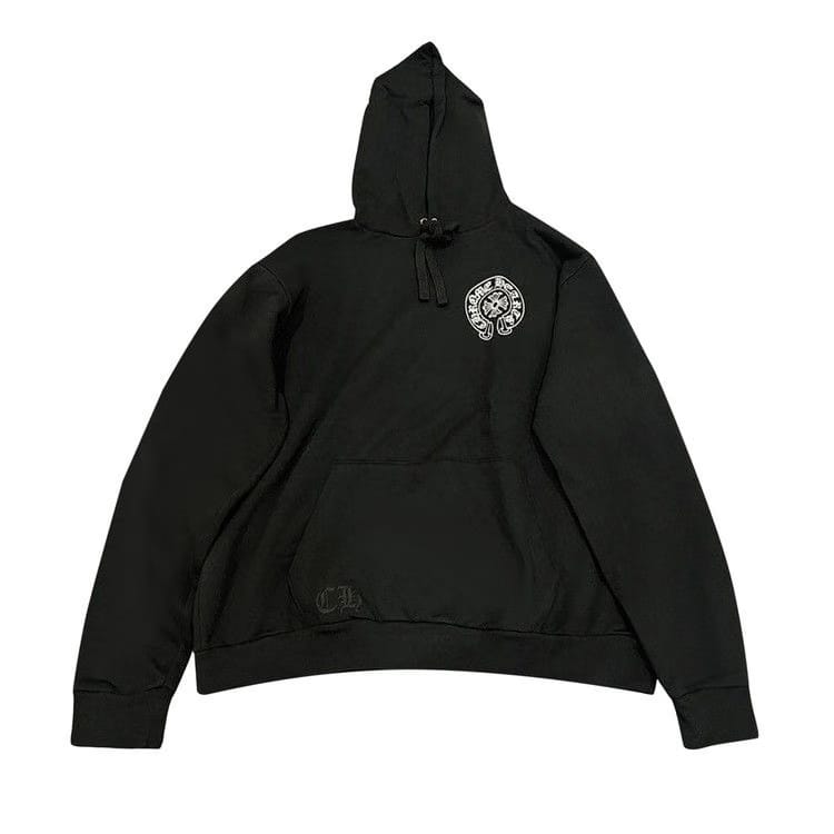 Chrome Hearts Hong Kong Exclusive Scroll Label Hoodie Black/White
