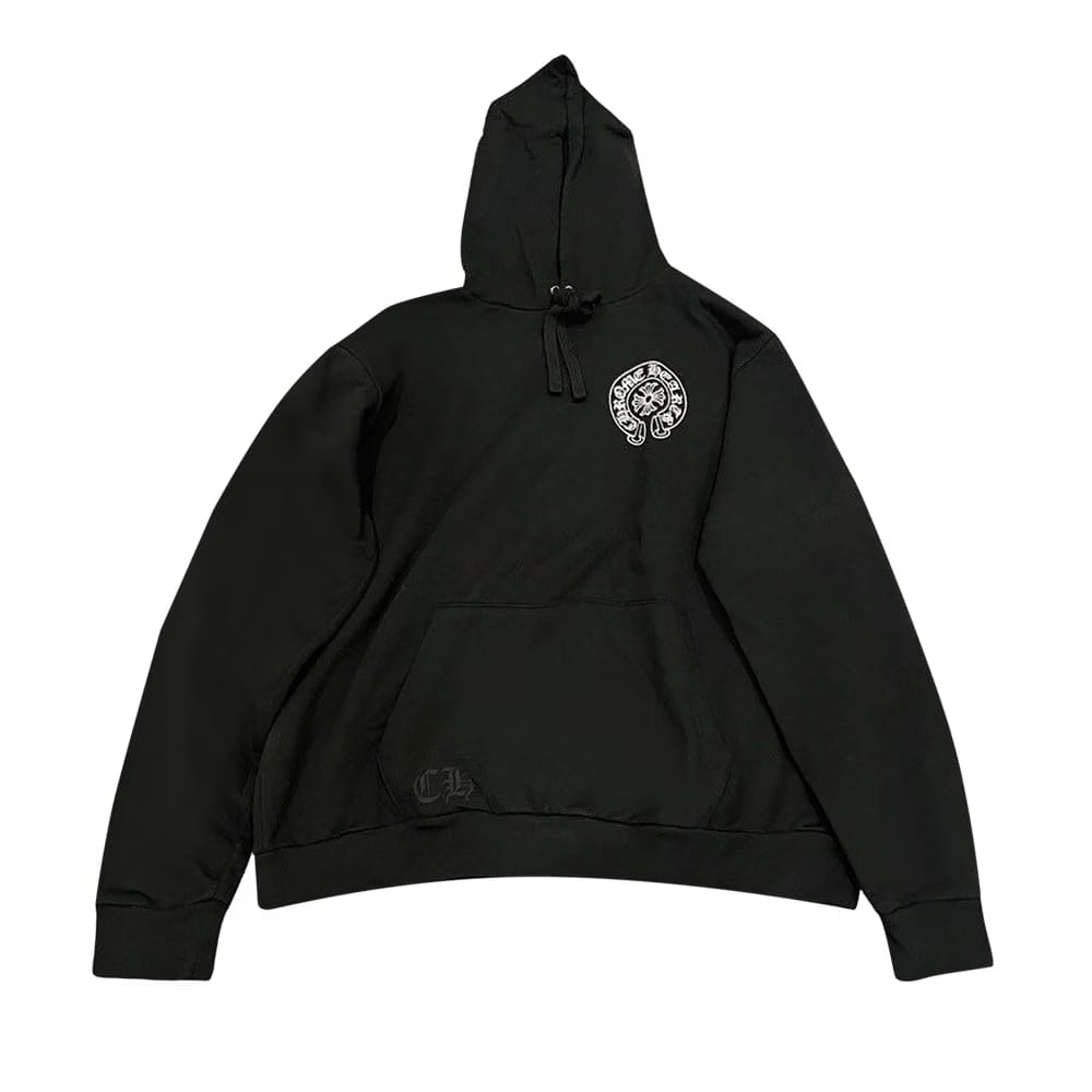 Chrome Hearts Hong Kong Exclusive Scroll Label Hoodie Black/White