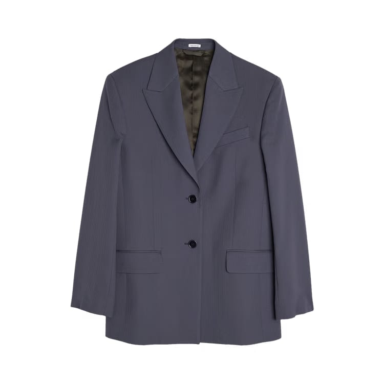 Acne Studios Regular Fit Suit Jacket Mid Bue