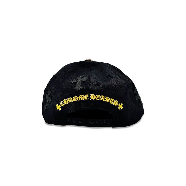 Chrome Hearts Cross Patch Baseball Hat Black/Yellow