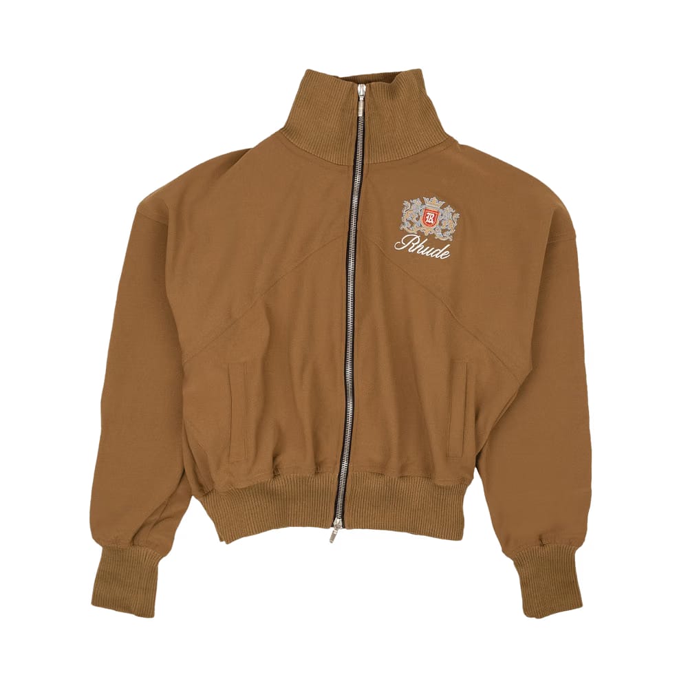 Rhude Logo Brentwood Track Jacket Brown