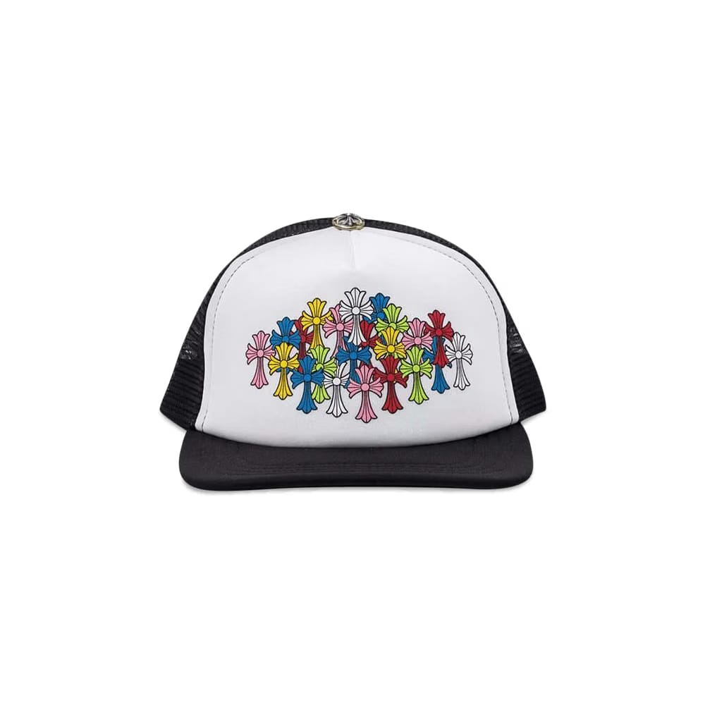 Chrome Hearts Multi Cross Trucker Hat Black/White